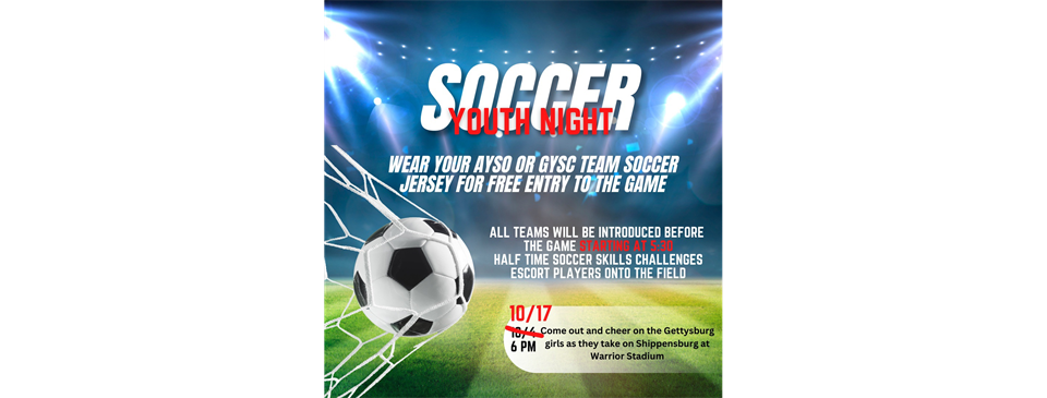 Girls Soccer Youth Night October 17