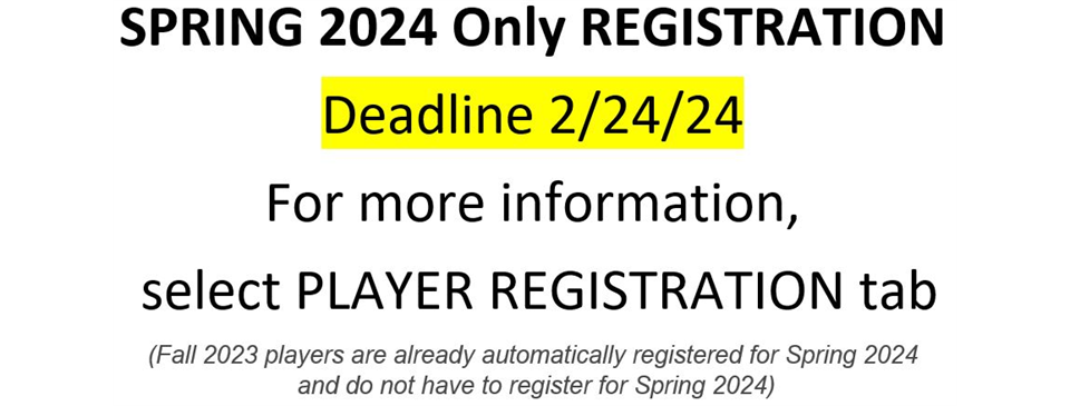 Spring Registration Open