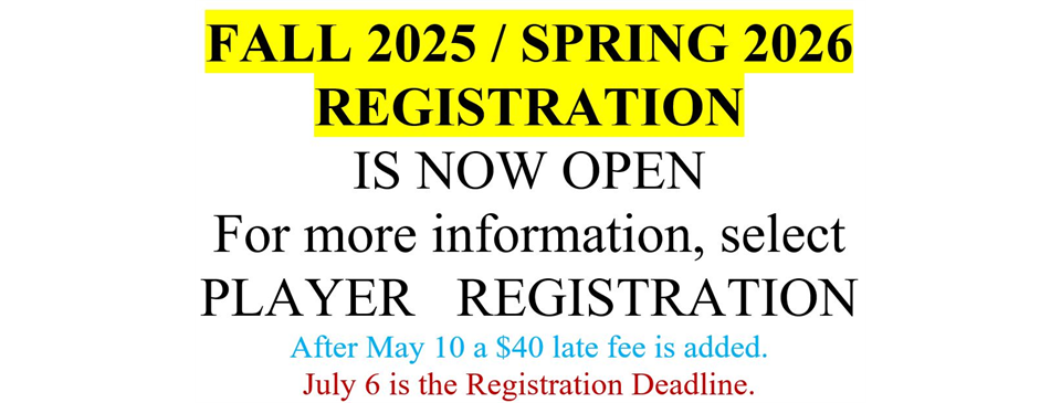 Fall 2025 Spring 2026 REGISTRATION