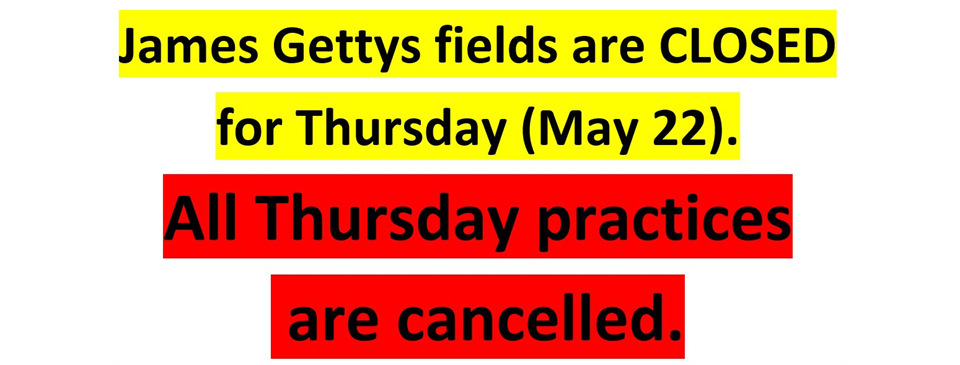 Practices canceled Thursday