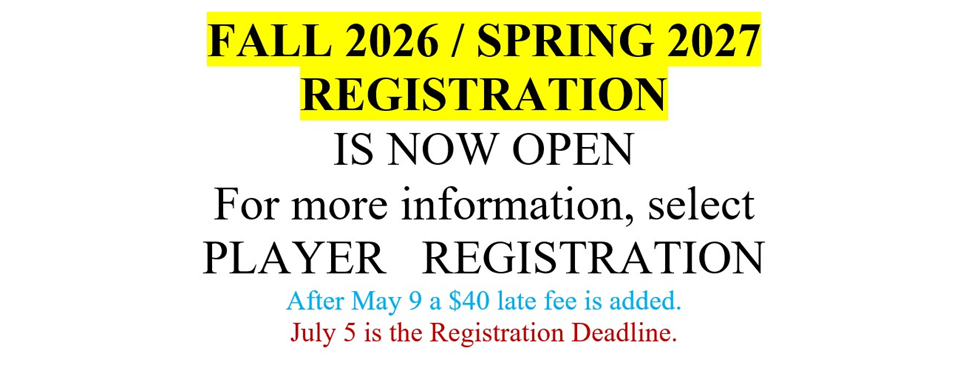 Fall 2026 Spring 2027 REGISTRATION